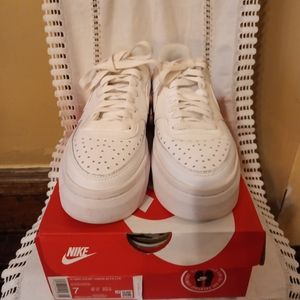 Pre-owned , like new with box. Nike Court Vision Alta LTR sneakers in white sz.7